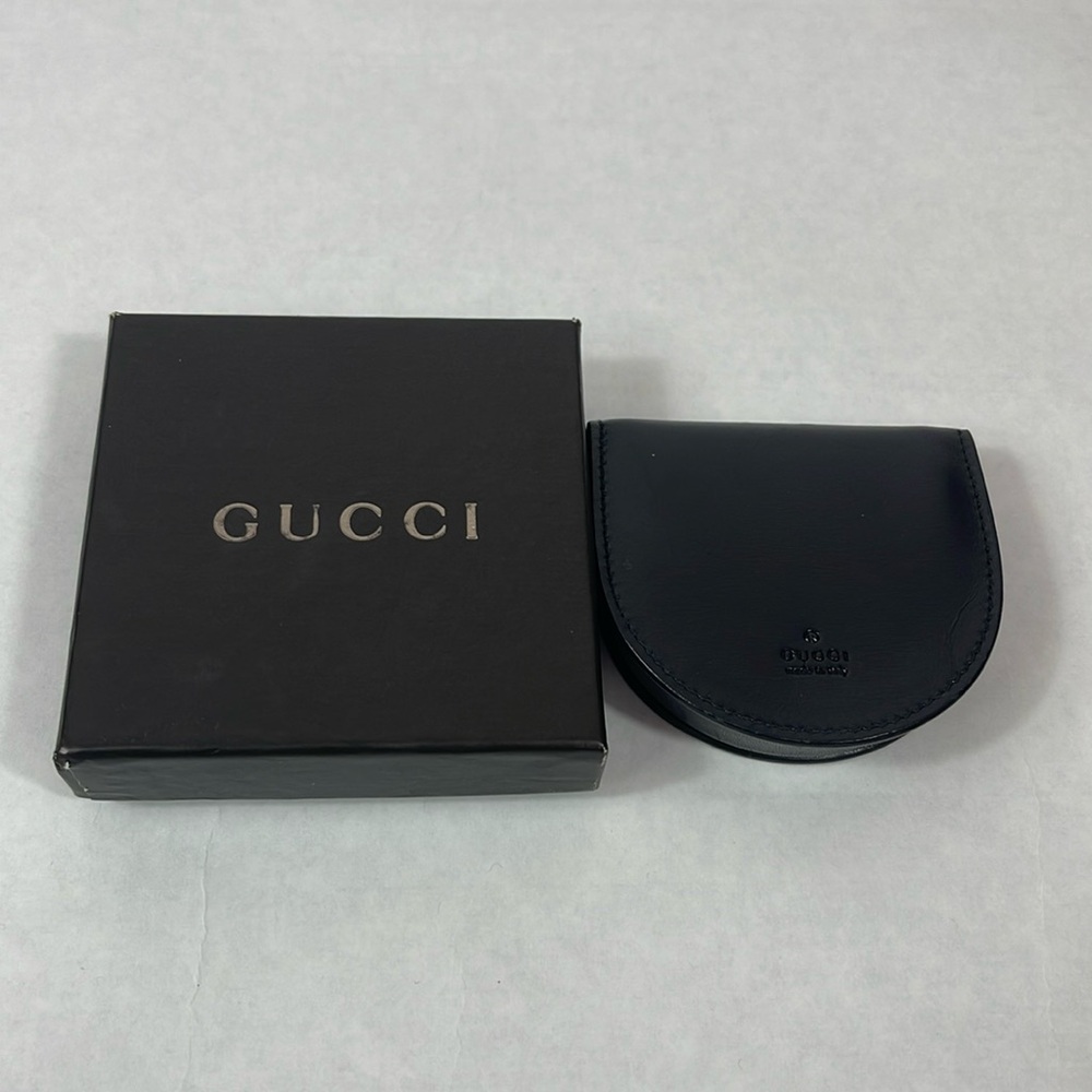Gucci Leather Pocket Coin Case